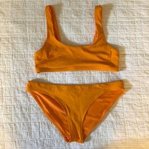 Athleta Orange Bikini Set